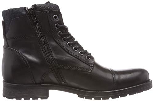 JACK & JONES Jfwalbany Leather Anthracite STS, Men's Chukka Boots