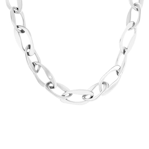 Calvin Klein Collar de Cadena para Mujer Colección HARMONIOUS CONNECTION en Acero Inoxidable con Cristales - Disponible en Plateado o Dorado
