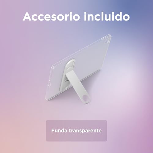 Lenovo Tab – Tablet 10.1 inch WUXGA (MediaTek Helio G85, 4 GB RAM, 128 GB, 60 Hz, 2 Speakers, Wi-Fi 5, Bluetooth 5.3, Android 14) Polar Blue – Includes Transparent Case with Built-in Stand