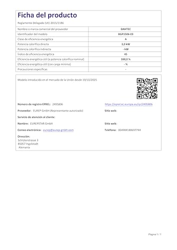 Ceramic Heater 2000W - Low Consumption - Portable Electric Radiator - Fast Heating in 3 s - Suitable for Homes, Bathrooms and Construction Sites