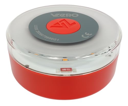 VZero V16 Emergency Light with Geolocation + Case, Certified Signal Connected with DGT 3.0, Suitable for 2026, Car Beacon with eSIM Included, High Power and Eye Protect System