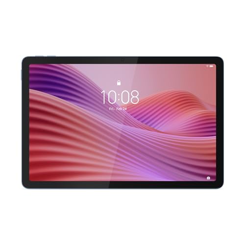 Lenovo Tab – Tablet 10.1 inch WUXGA (MediaTek Helio G85, 4 GB RAM, 128 GB, 60 Hz, 2 Speakers, Wi-Fi 5, Bluetooth 5.3, Android 14) Polar Blue – Includes Transparent Case with Built-in Stand