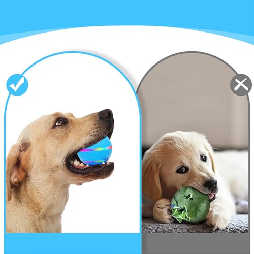 Dog Toy Ball, Interactive Dog Toy, USB Rechargeable with LED Lights, Indoor Vibrating Games, Active for Small Medium Large Breeds