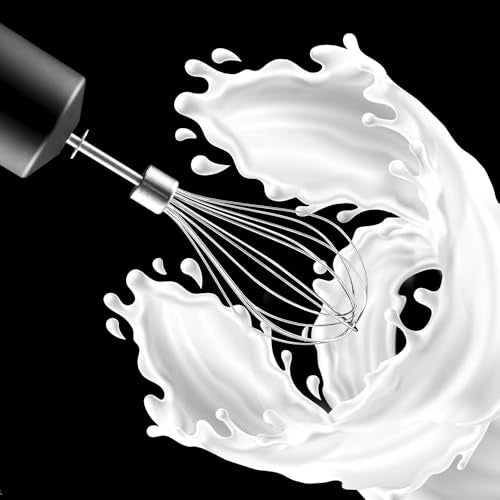 Cecotec Power TitanBlack 1500 XL PerfectCream&Crush Hand Blender, 1500 W, CrossBlades Technology with 4-Blade Blades, XL Foot, Includes Chopper, Whisk Sticks and Masher