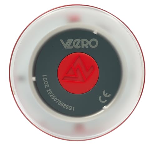 VZero V16 Emergency Light with Geolocation + Case, Certified Signal Connected with DGT 3.0, Suitable for 2026, Car Beacon with eSIM Included, High Power and Eye Protect System