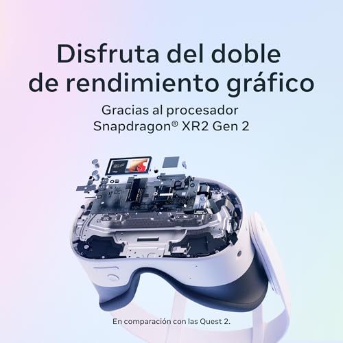 Meta Quest 3S 128 GB — Entra en la Realidad Mixta —— Gafas compactas - Incluyen 3 Meses de Prueba para Meta Horizon+