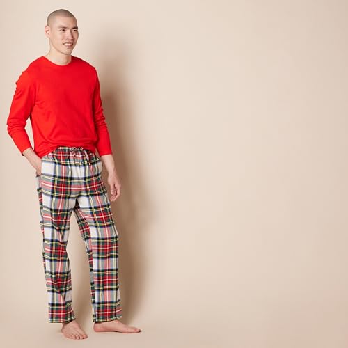 Amazon Essentials Men's Soft Flannel Pajama Set (Available in Plus Size)