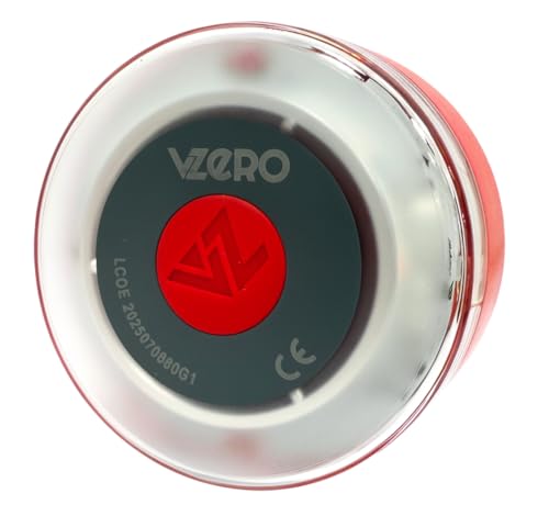 VZero V16 Emergency Light with Geolocation + Case, Certified Signal Connected with DGT 3.0, Suitable for 2026, Car Beacon with eSIM Included, High Power and Eye Protect System