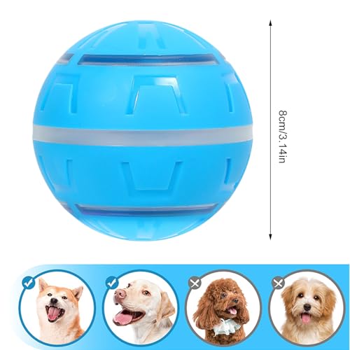 Dog Toy Ball, Interactive Dog Toy, USB Rechargeable with LED Lights, Indoor Vibrating Games, Active for Small Medium Large Breeds
