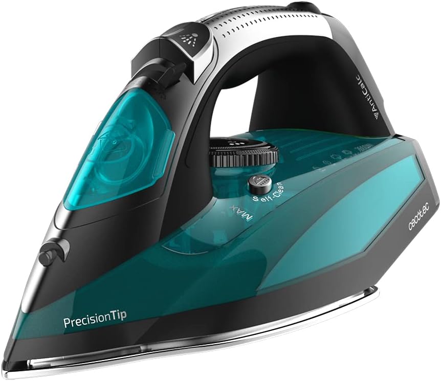 Cecotec Clothes Iron Vapor Fast-Furious 5010 Vital, Turbo Slide Aluminium Sole, Continuous Steam 55 g/min, Steam Stroke 200 g/min, Temperature Regulator, Anti-Drip, 2600 W