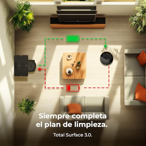 Cecotec Conga M50 Robot Vacuum Cleaner and Floor Scrubber, Laser Navigation, 5000Pa Suction Pressure, 3200 mAh Battery, Multifunction Brush for All Surfaces, Coverage up to 160 m²