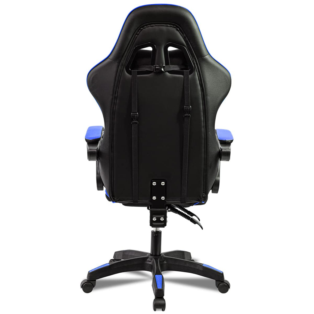 Ergonomic Reclining Gaming Chair with Lumbar and Cervical Cushion | Adjustable Height, Padded Armrests, 360° Wheels | Ideal for Office, Desk, Telework, Study, Gaming, Computer