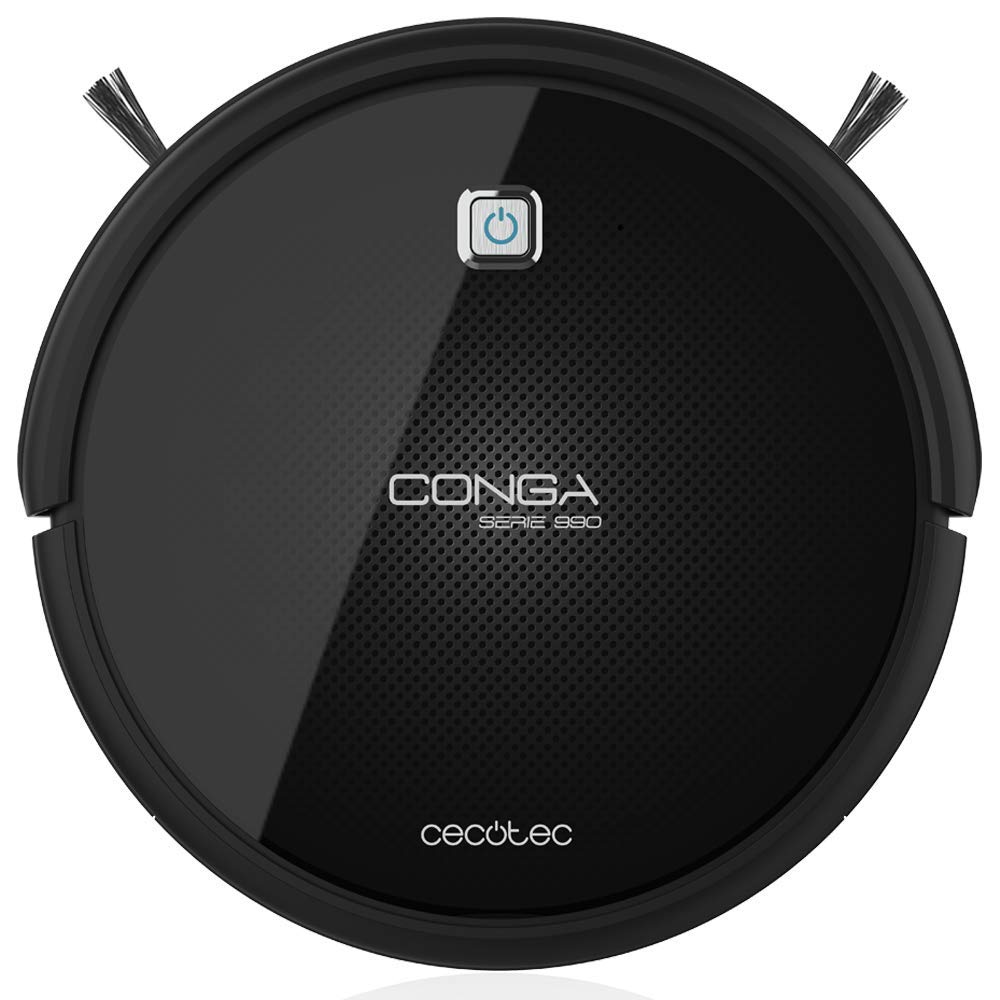Cecotec Conga M50 Robot Vacuum Cleaner and Floor Scrubber, Laser Navigation, 5000Pa Suction Pressure, 3200 mAh Battery, Multifunction Brush for All Surfaces, Coverage up to 160 m²
