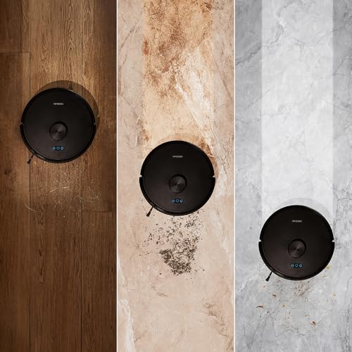 Cecotec Conga M50 Robot Vacuum Cleaner and Floor Scrubber, Laser Navigation, 5000Pa Suction Pressure, 3200 mAh Battery, Multifunction Brush for All Surfaces, Coverage up to 160 m²