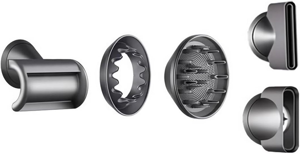 Secador de pelo profesional KLACK «Super Hair Dryer» de nueva generación, Concentrador, Difusor, Alisador y Soporte de pared, Tecnología Iónica, Silencioso, 3 velocidades, Frio y Calor