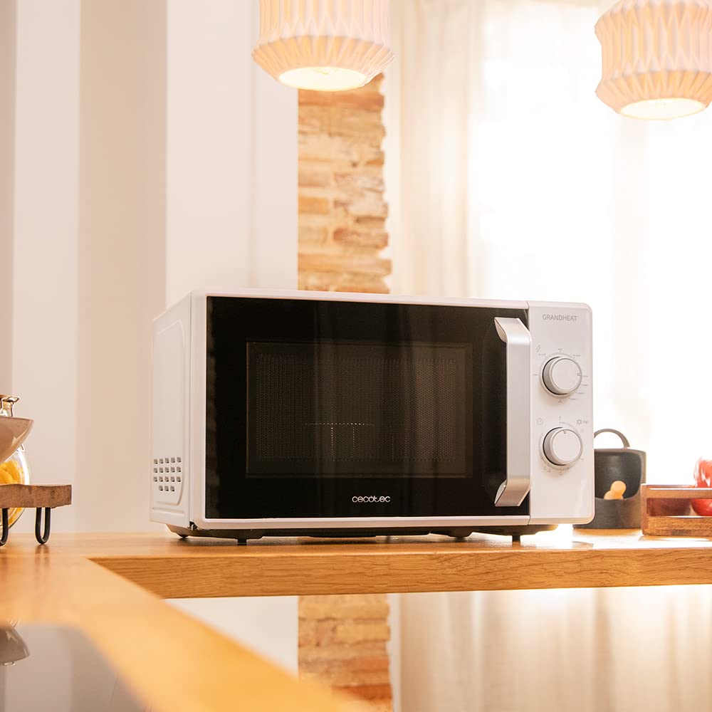 Cecotec ProClean 3010 Microwave, 700 W, 20 L Capacity, Ready2Clean Coating, 3DWave Technology, Defrost Mode, 6 Power Levels, Timer 30 mins