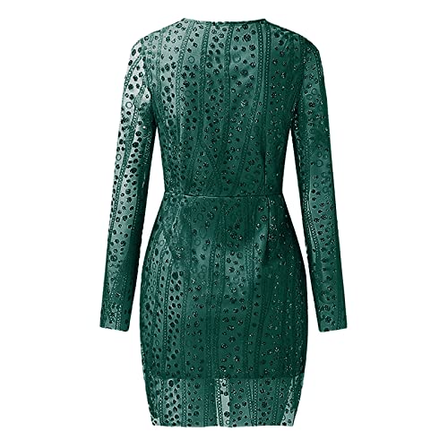 Generisch 2025 Women's Long Sleeve Evening Dress, Long Sleeve Evening Dress with Transparent Gold Cover