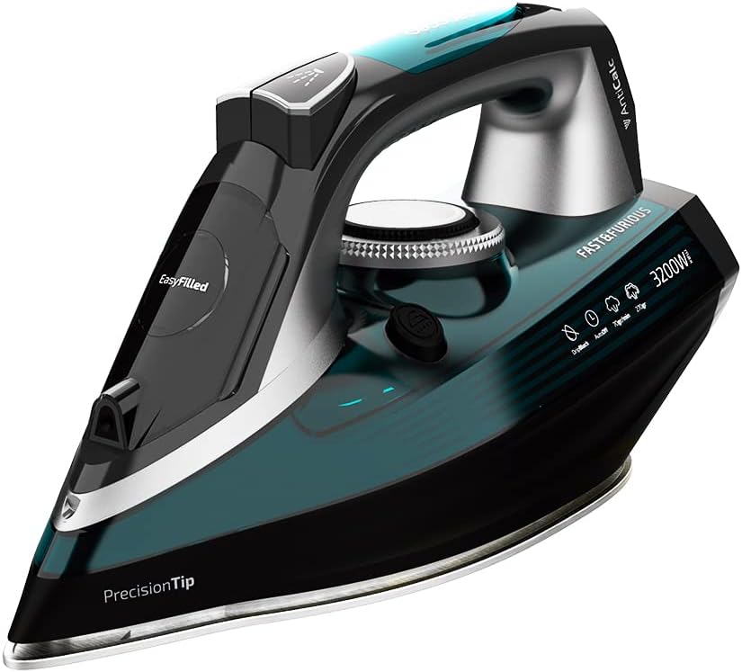Cecotec Clothes Iron Vapor Fast-Furious 5010 Vital, Turbo Slide Aluminium Sole, Continuous Steam 55 g/min, Steam Stroke 200 g/min, Temperature Regulator, Anti-Drip, 2600 W
