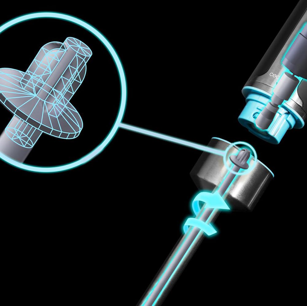 Cecotec Power TitanBlack 1500 XL PerfectCream&Crush Hand Blender, 1500 W, CrossBlades Technology with 4-Blade Blades, XL Foot, Includes Chopper, Whisk Sticks and Masher