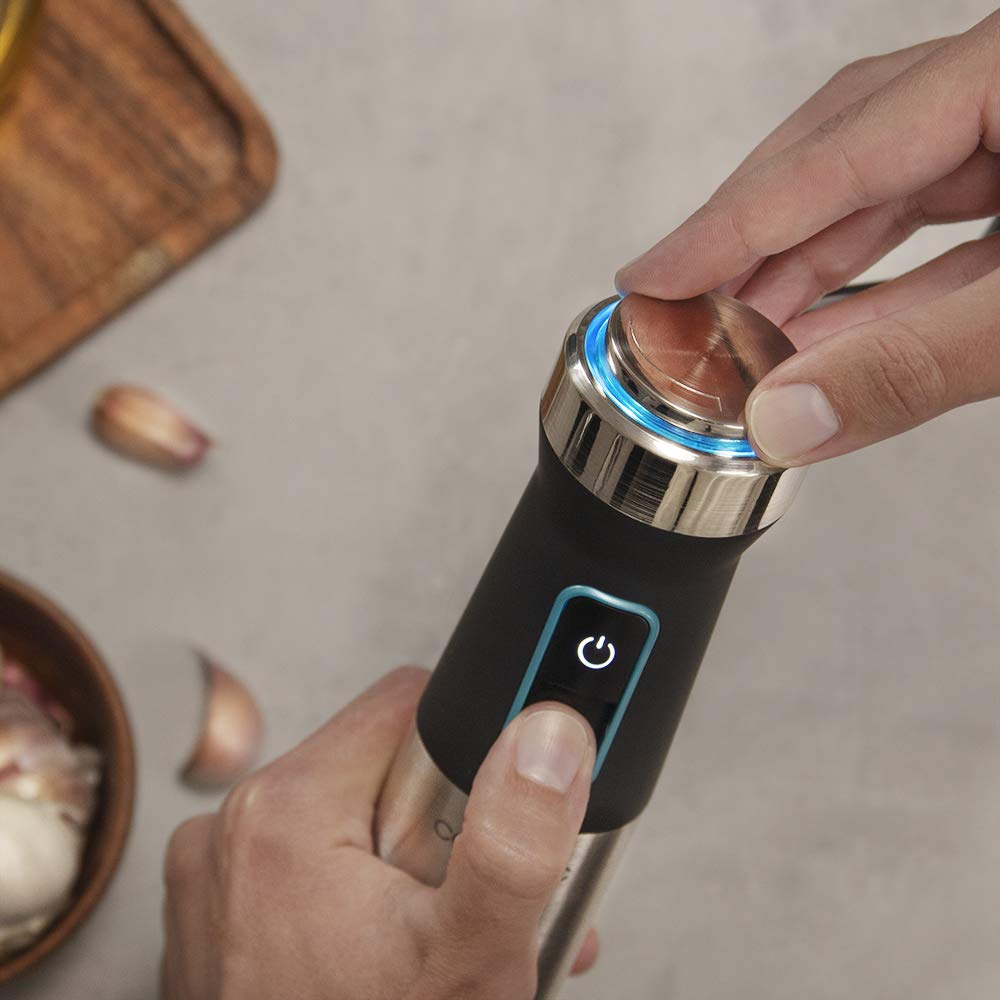 Cecotec Power TitanBlack 1500 XL PerfectCream&Crush Hand Blender, 1500 W, CrossBlades Technology with 4-Blade Blades, XL Foot, Includes Chopper, Whisk Sticks and Masher