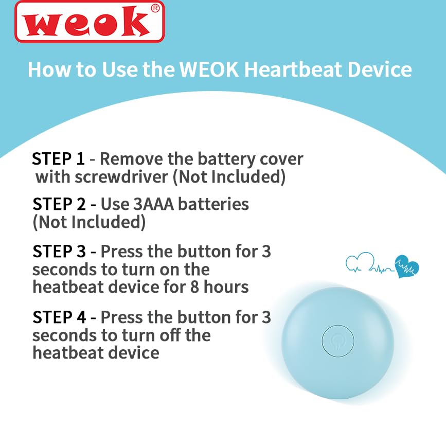 Puppy Heartbeat Toy, Separation Anxiety Relief Toy, Puppy Heartbeat Calming Plush Toy for Anxiety and Behavior