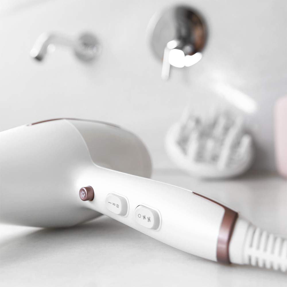 Cecotec Bamba IoniCare 5200 Aura Black Ionic Hair Dryer. 2300W, Concentrator and Diffuser, Frizz Free Hair, DC Motor, Real Ion, High Air Flow, 2 Speeds and 3 Temperatures