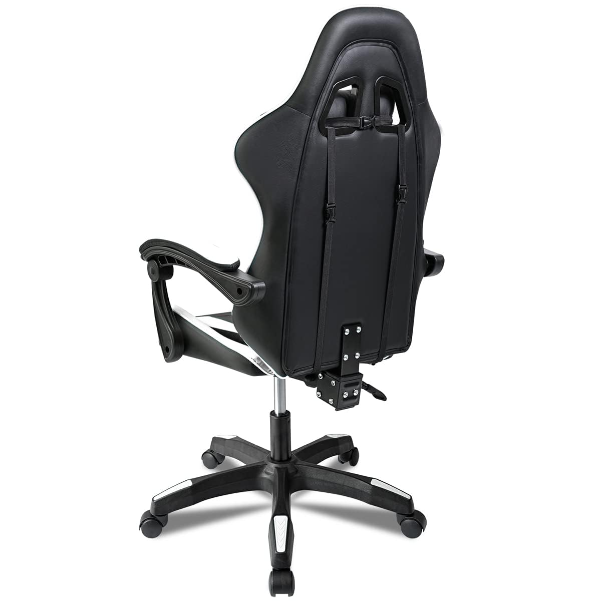 Ergonomic Reclining Gaming Chair with Lumbar and Cervical Cushion | Adjustable Height, Padded Armrests, 360° Wheels | Ideal for Office, Desk, Telework, Study, Gaming, Computer