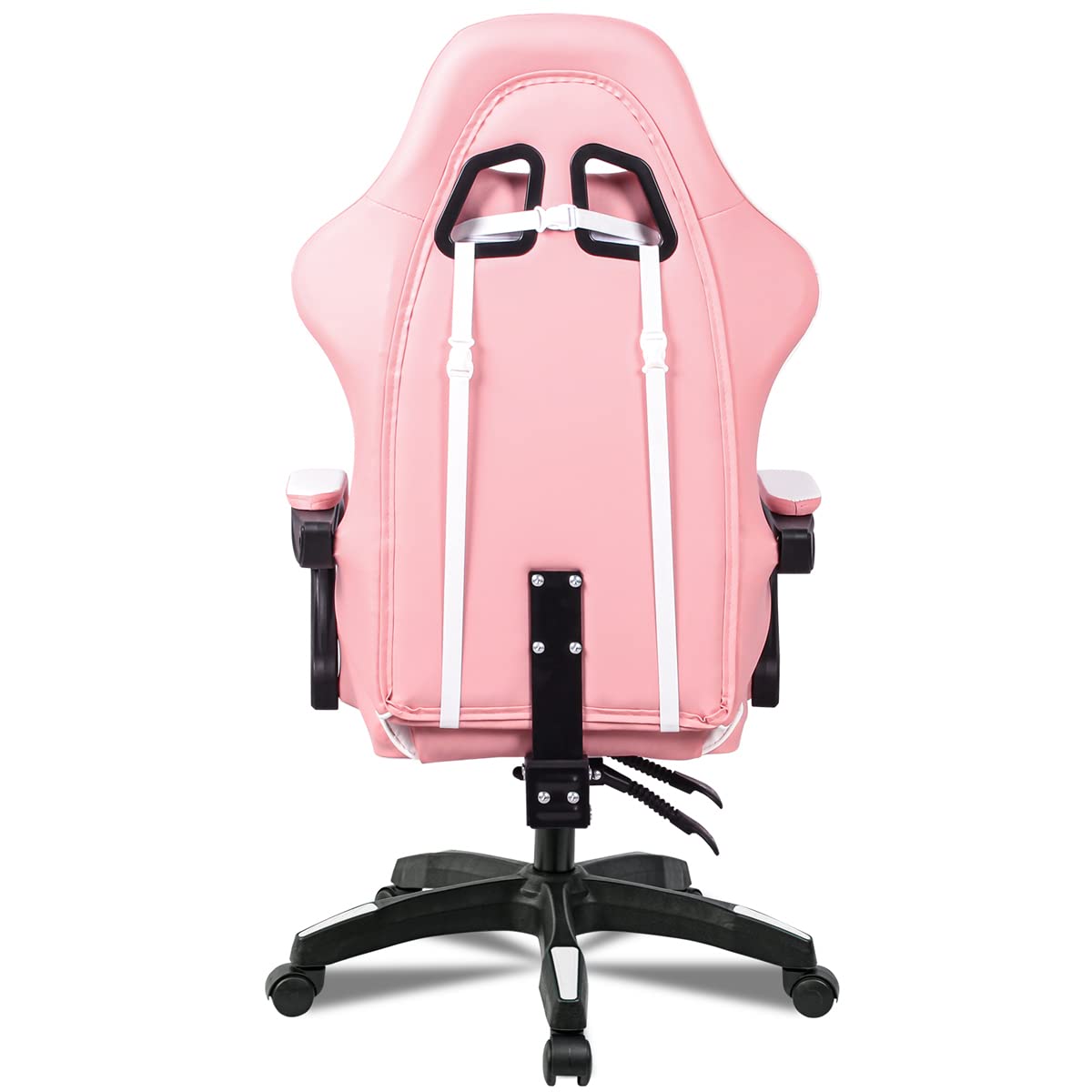 Ergonomic Reclining Gaming Chair with Lumbar and Cervical Cushion | Adjustable Height, Padded Armrests, 360° Wheels | Ideal for Office, Desk, Telework, Study, Gaming, Computer