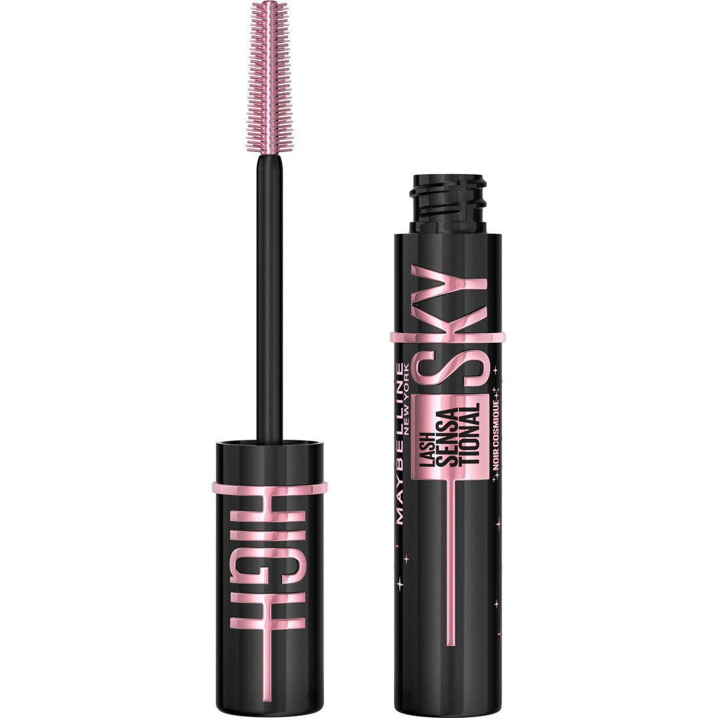 Maybelline New York Lash Sensational Sky High Mascara with Flexible Brush and Bamboo Extract, Extreme Volume and Length for Long and Defined Eyelashes, 5ml, Shade 01, Black