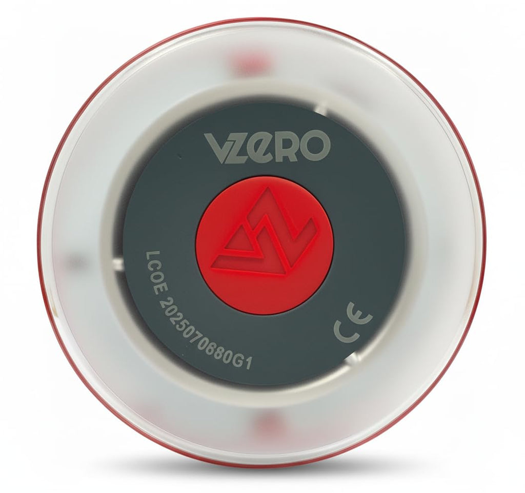 VZero V16 Emergency Light with Geolocation + Case, Certified Signal Connected with DGT 3.0, Suitable for 2026, Car Beacon with eSIM Included, High Power and Eye Protect System