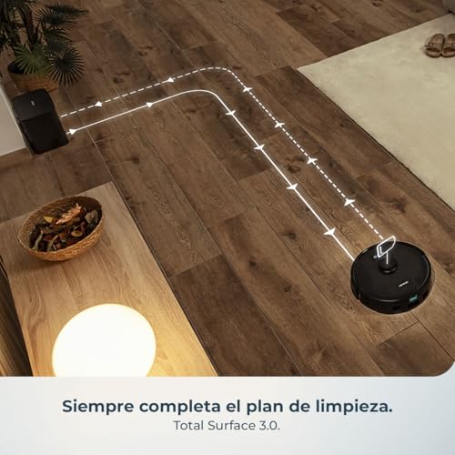 Cecotec Conga M50 Robot Vacuum Cleaner and Floor Scrubber, Laser Navigation, 5000Pa Suction Pressure, 3200 mAh Battery, Multifunction Brush for All Surfaces, Coverage up to 160 m²