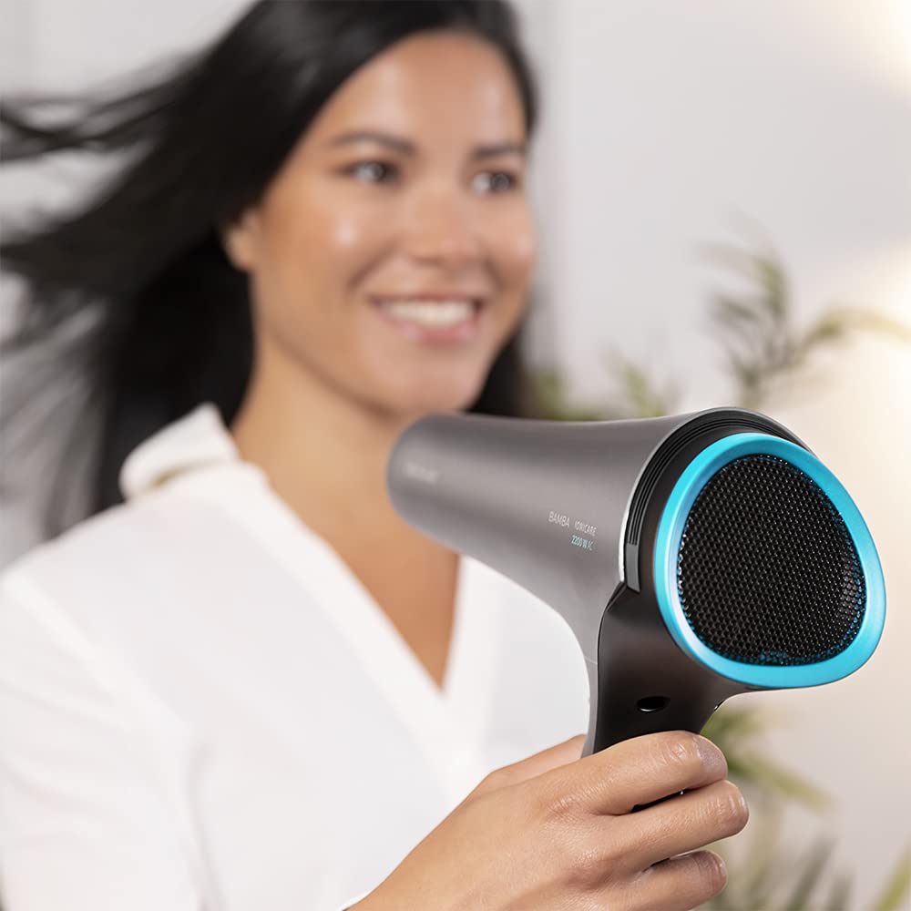 Cecotec Bamba IoniCare 5200 Aura Black Ionic Hair Dryer. 2300W, Concentrator and Diffuser, Frizz Free Hair, DC Motor, Real Ion, High Air Flow, 2 Speeds and 3 Temperatures