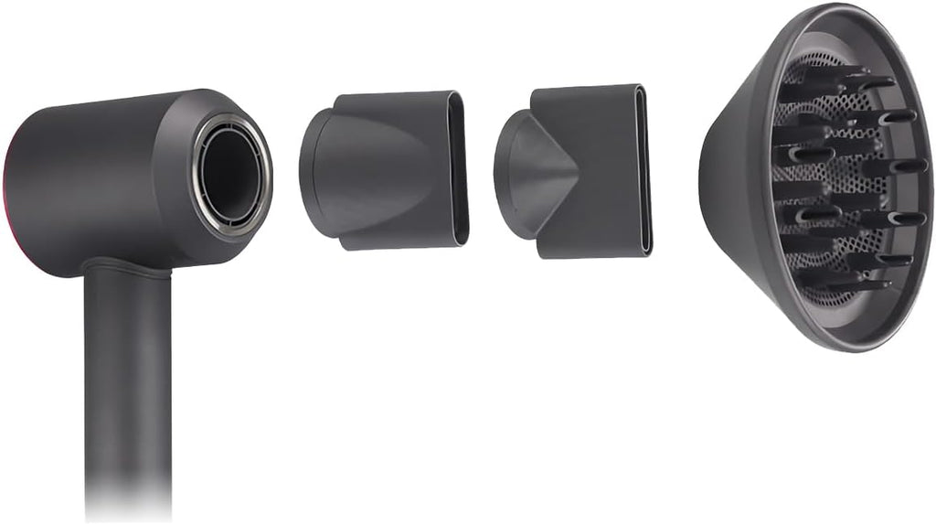 Secador de pelo profesional KLACK «Super Hair Dryer» de nueva generación, Concentrador, Difusor, Alisador y Soporte de pared, Tecnología Iónica, Silencioso, 3 velocidades, Frio y Calor