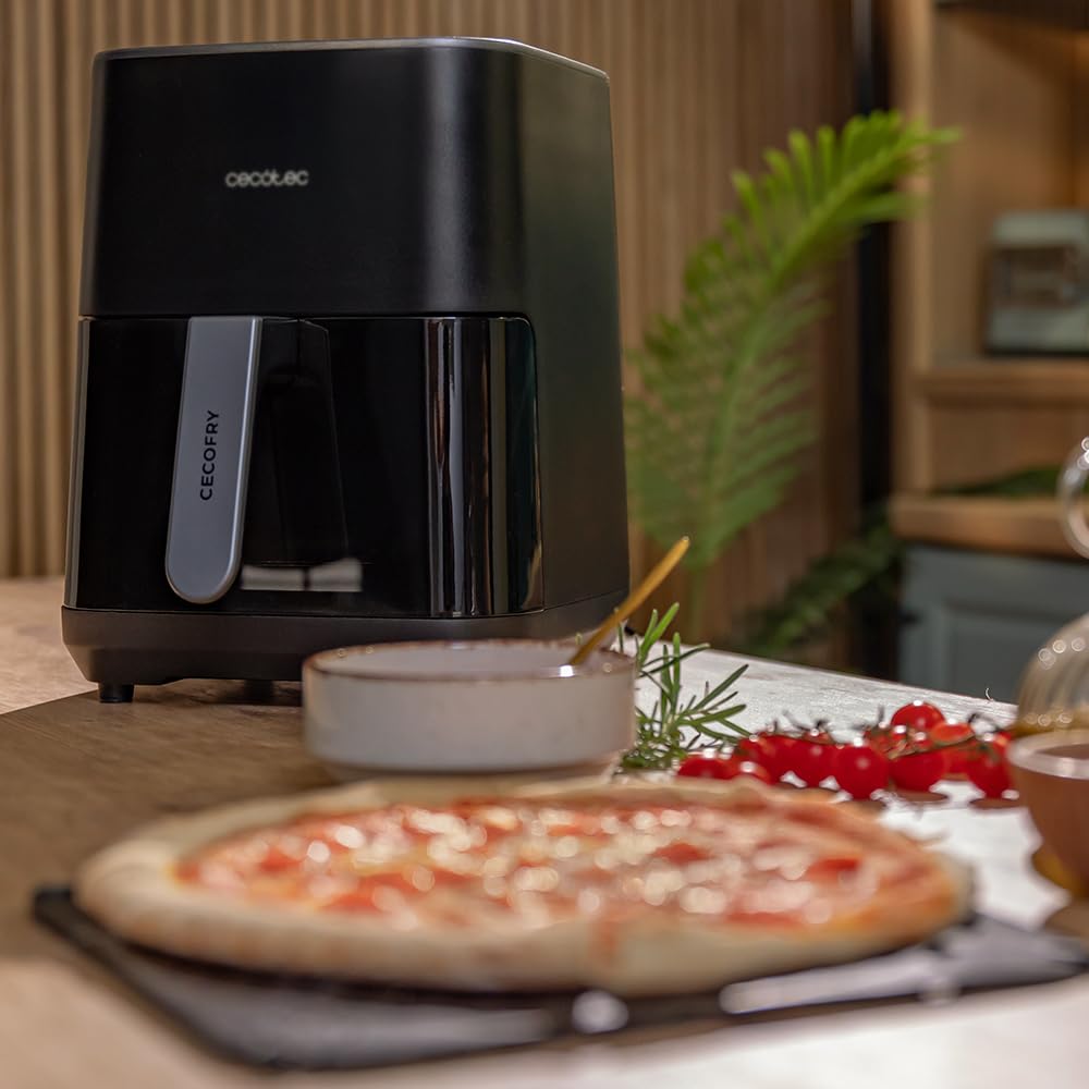 Cecotec Air Fryer 8L with Double Grill, Air Fryer, Cecofry&Grill Duoheat 8000. 2200W, Perfect Golden and Grill Flavor in Meat, Temperature between 80-200°C, 8 Menus and Window