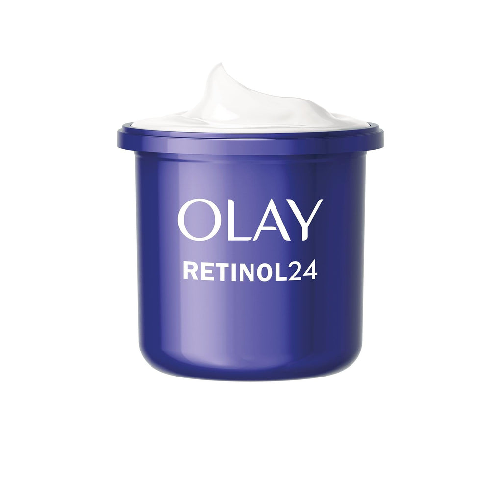 Olay Retinol 24 Crema de Noche Hidratante Facial, Cuidado de la Piel con Vitamina E Antioxidante. Cuidado de la Piel Well-aging durante la Noche: Suaviza, Renueva E Hidrata, 50 ml