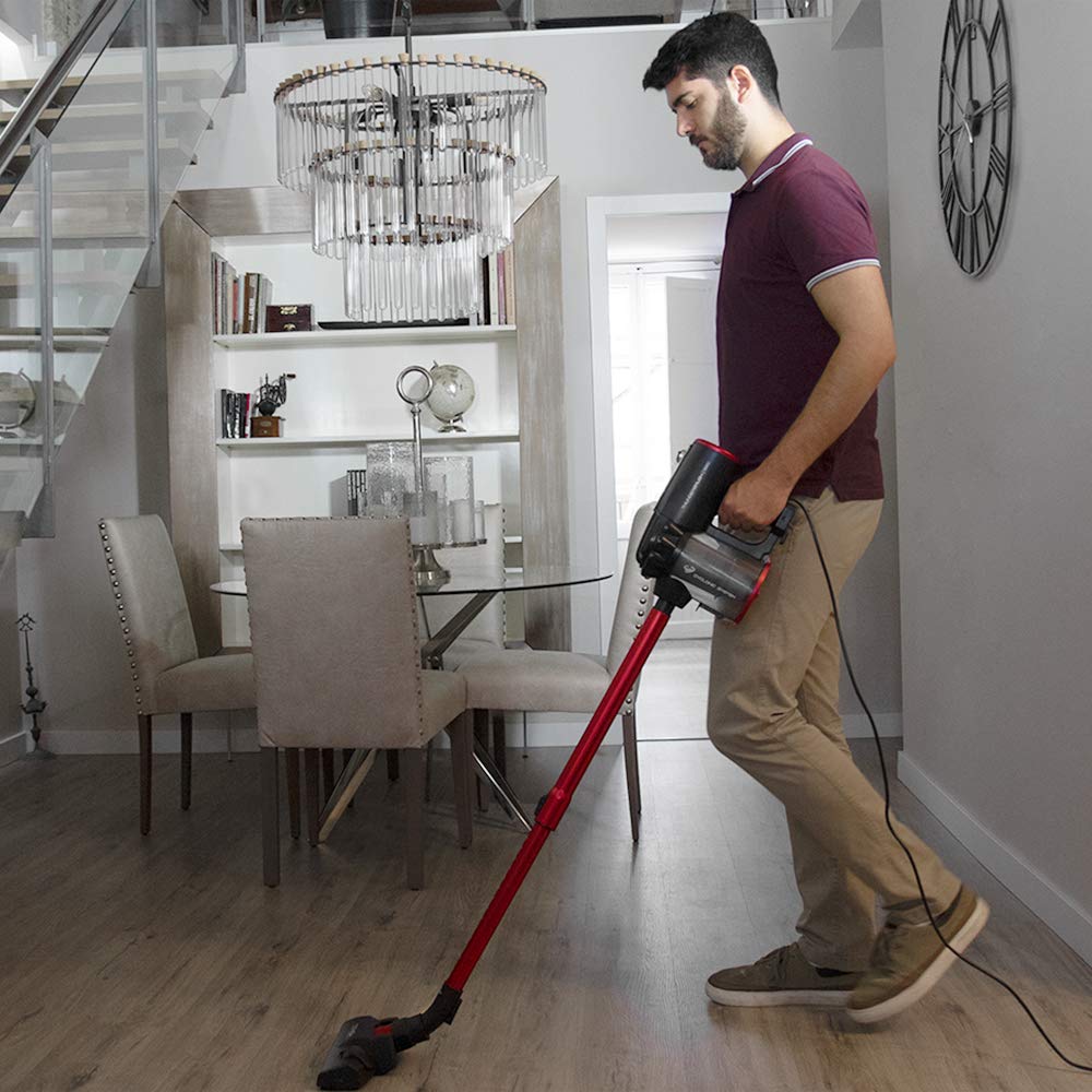 Cecotec Conga Thunderbrush 560 Upright Vacuum Cleaner, 2 in 1, 600 W, Cyclonic Technology, High Efficiency Filter, 6 Metres Radius, Includes 2 Accessories