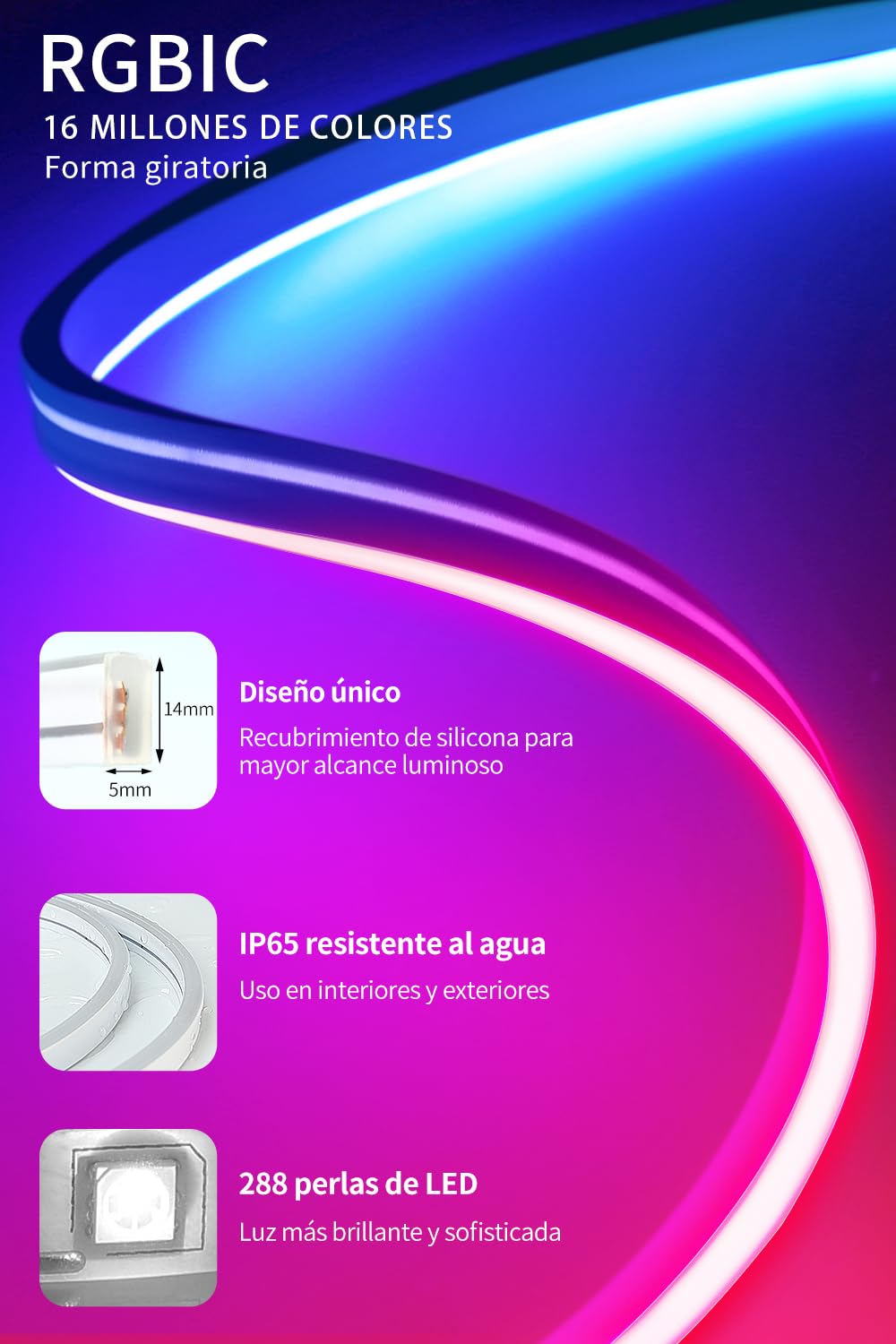 LED Strips 20 Metres RGB 5050, LED Lights with App and Controller, Sync with Music, Ideal for LED Lights, Room Lights, Party Decoration and Christmas (10 m x 2)