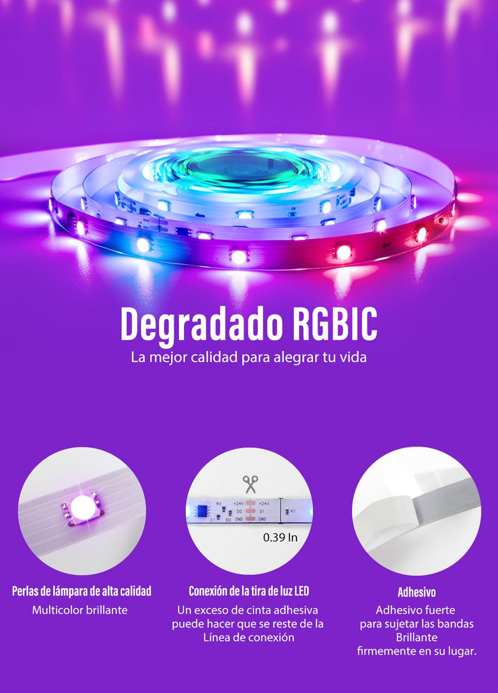 LED Strips 20 Metres RGB 5050, LED Lights with App and Controller, Sync with Music, Ideal for LED Lights, Room Lights, Party Decoration and Christmas (10 m x 2)