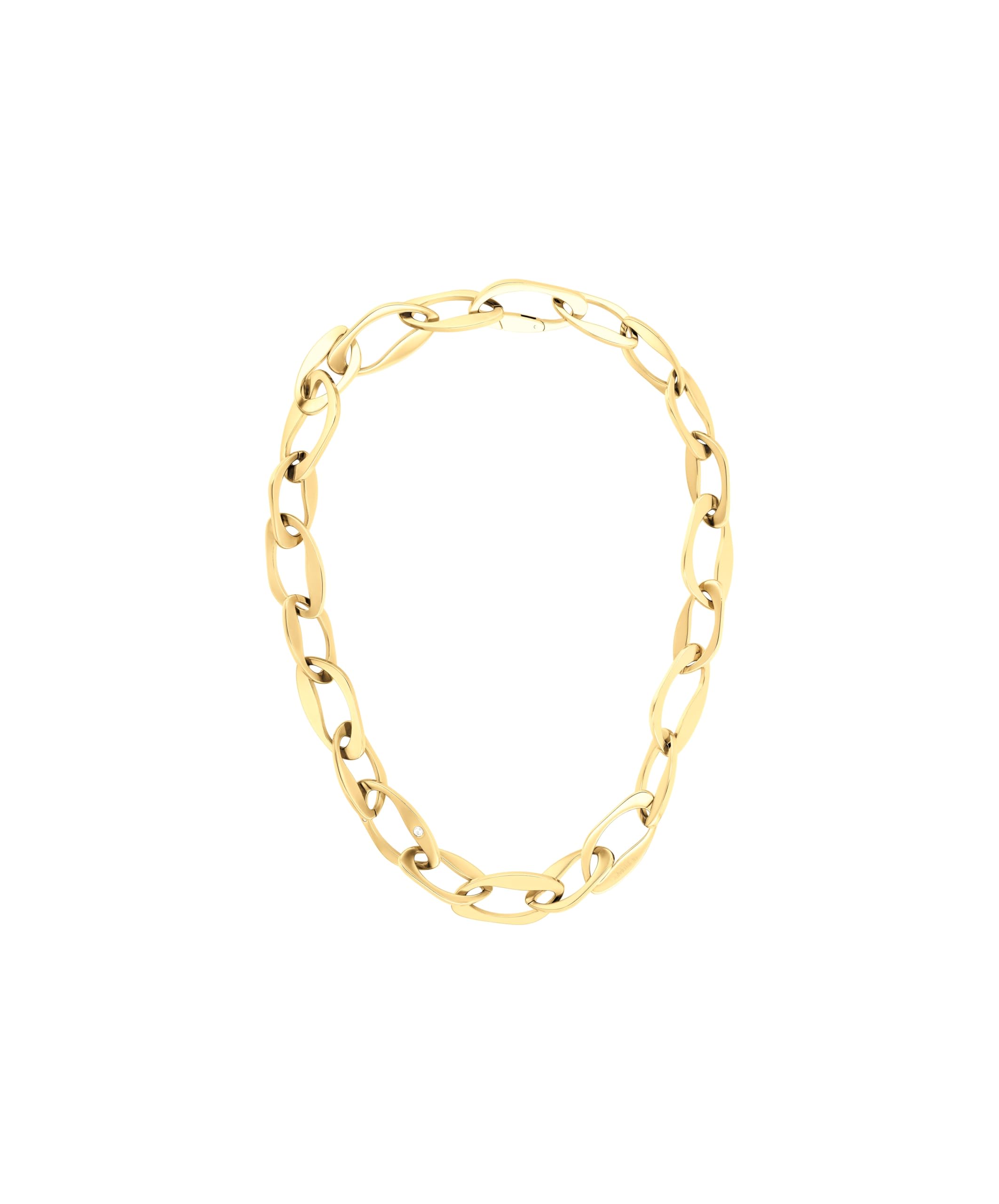 Calvin Klein Collar de Cadena para Mujer Colección HARMONIOUS CONNECTION en Acero Inoxidable con Cristales - Disponible en Plateado o Dorado