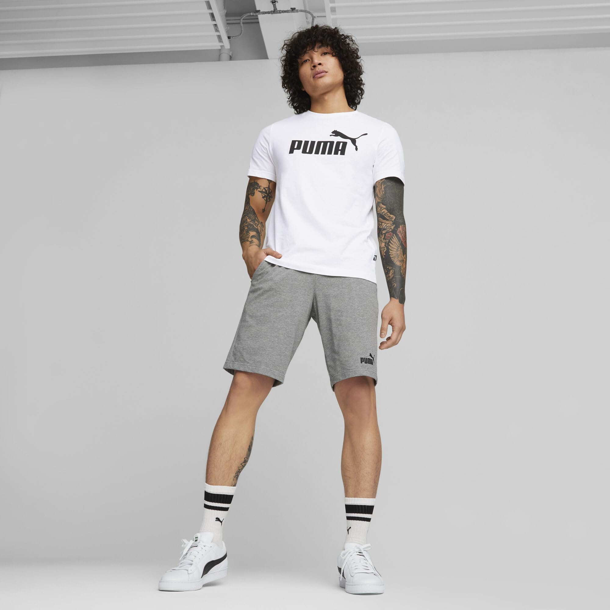 PUMA ESS Logo tee Men's Sports T-Shirt (Pack of 1)