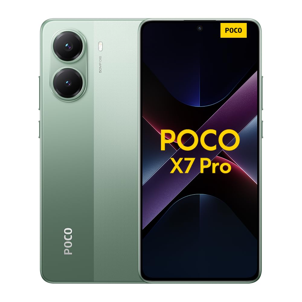 XIAOMI POCO X7 Pro Smartphone 12+512GB, CrystalRes 1.5K 120Hz AMOLED Display, MediaTek Dimensity 8400-Ultra, 50MP Camera, 90W HyperCharge, Charger Not Included, Black (ES Version)