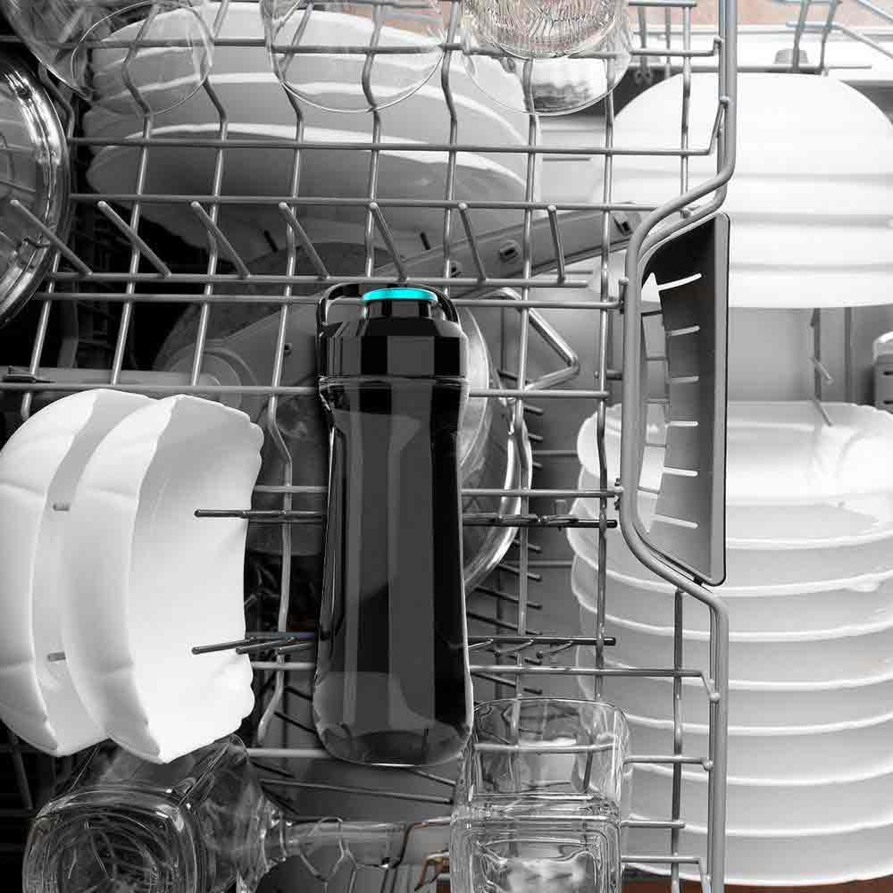 Cecotec EasyGo Power Titanium 350 350 W Portable Single Cup Blender, Ice Pick, 4 Blades Titanium Coated Black Blades, Includes 2 Cooling Tubes, 2 Portable Cups and 2 Lids