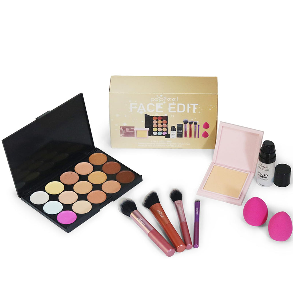 Makeup Sets, Makeup Beauty Gift for Women, with Eyeshadow Palette, Mask, Brow Pencil, Eyeshadow Brush, Vegan Cosmetics, Makeup Set Eyes and Face
