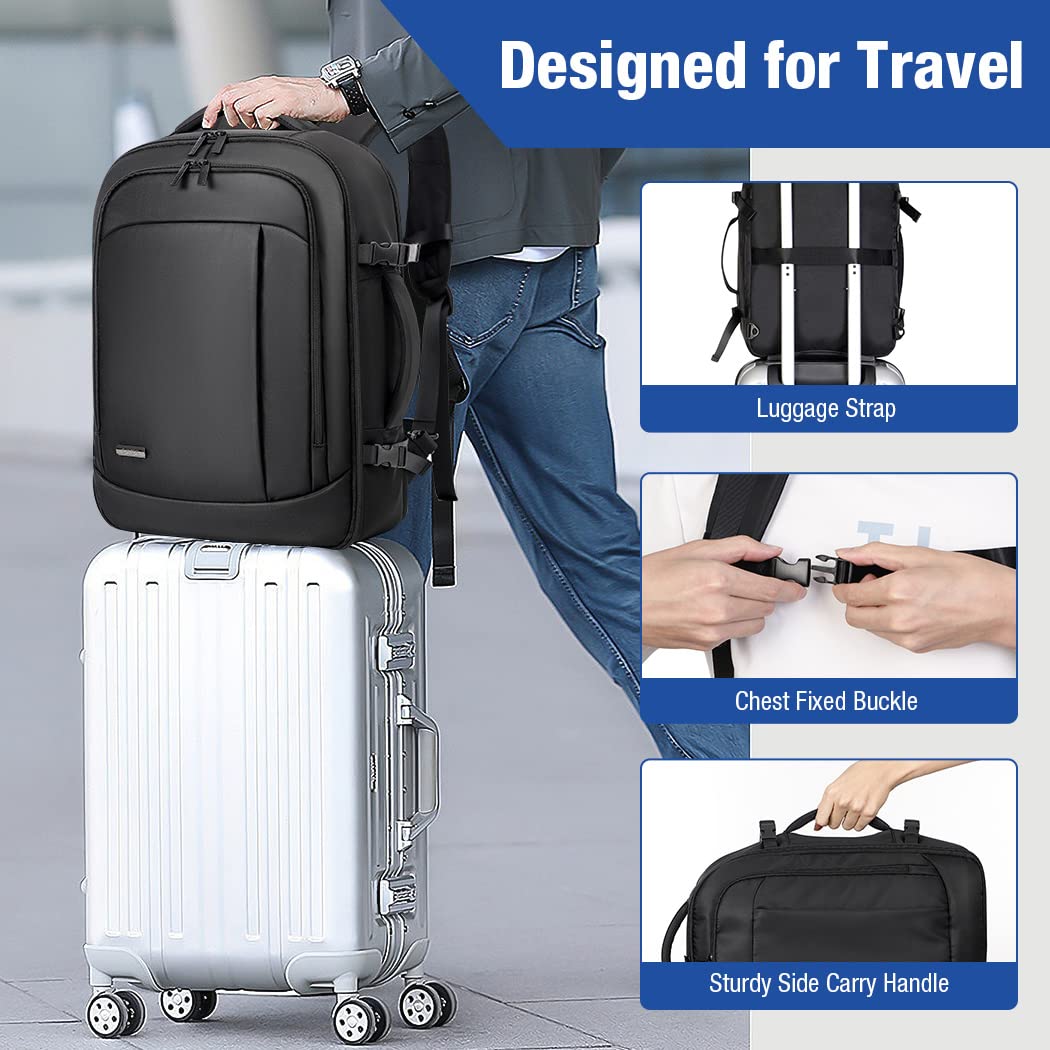 Travel Backpack Cabin Airplane 40x20x25 | Travel Backpack Woman Man - Travel Suitcases Cabin with 6 Organizer Bags - Holidays Business Travel School