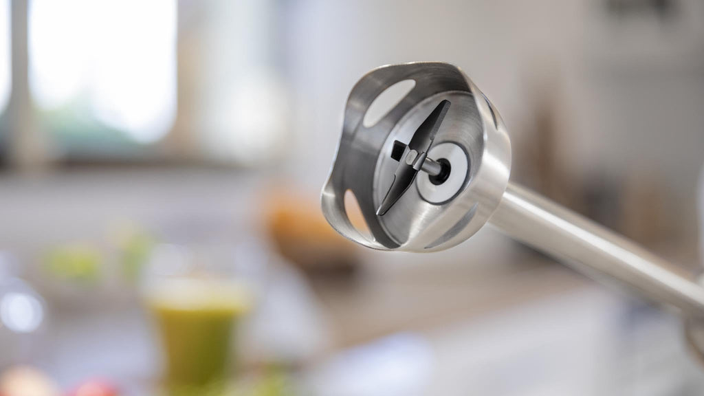 Cecotec Power TitanBlack 1500 XL PerfectCream&Crush Hand Blender, 1500 W, CrossBlades Technology with 4-Blade Blades, XL Foot, Includes Chopper, Whisk Sticks and Masher