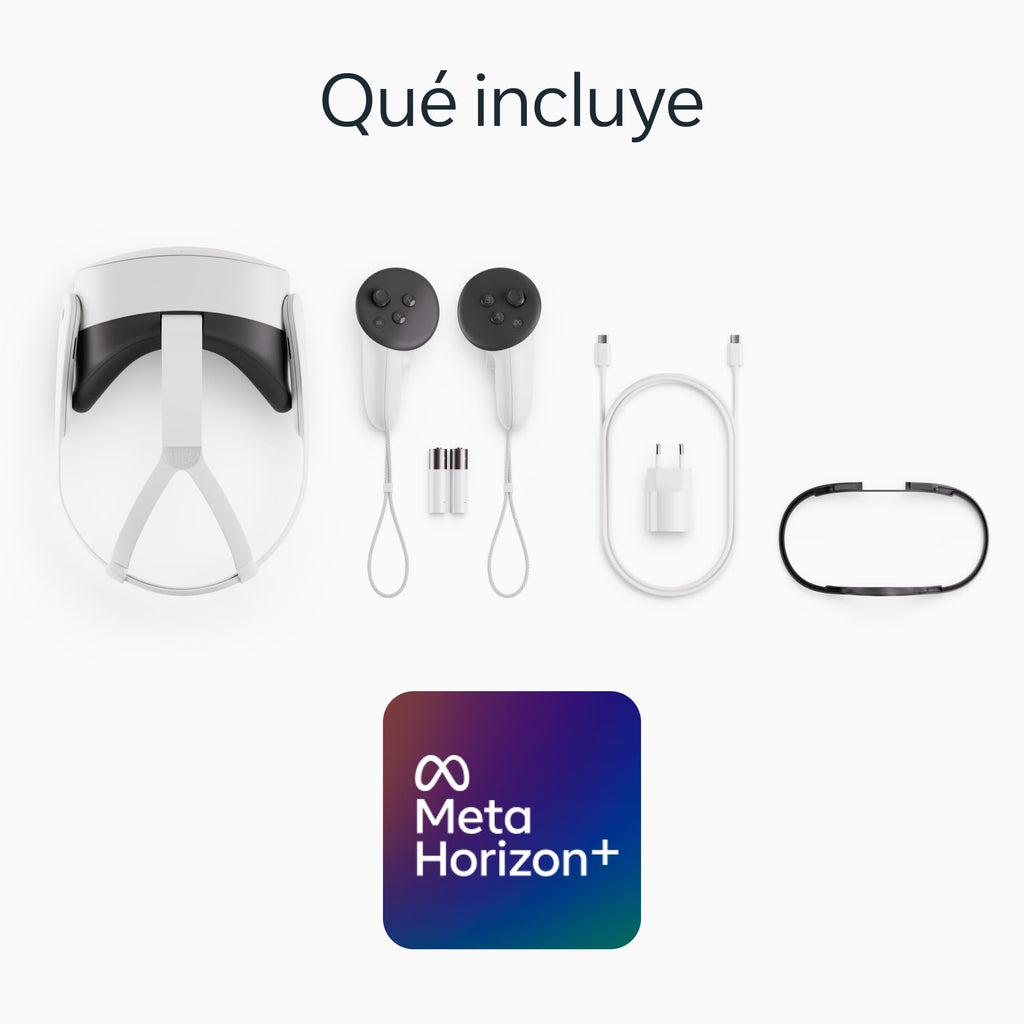 Meta Quest 3S 128 GB — Entra en la Realidad Mixta —— Gafas compactas - Incluyen 3 Meses de Prueba para Meta Horizon+