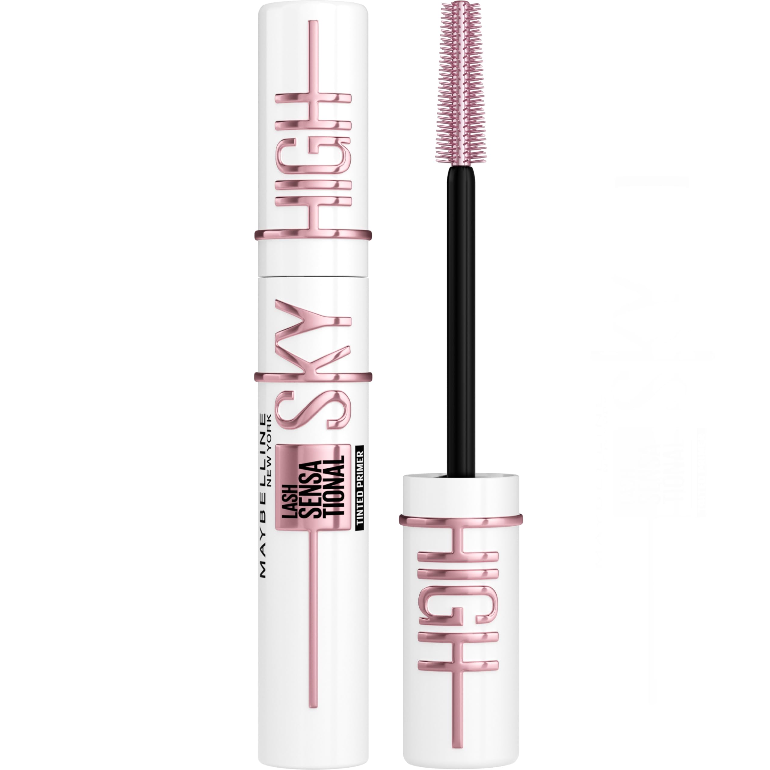 Maybelline New York Lash Sensational Sky High Mascara with Flexible Brush and Bamboo Extract, Extreme Volume and Length for Long and Defined Eyelashes, 5ml, Shade 01, Black