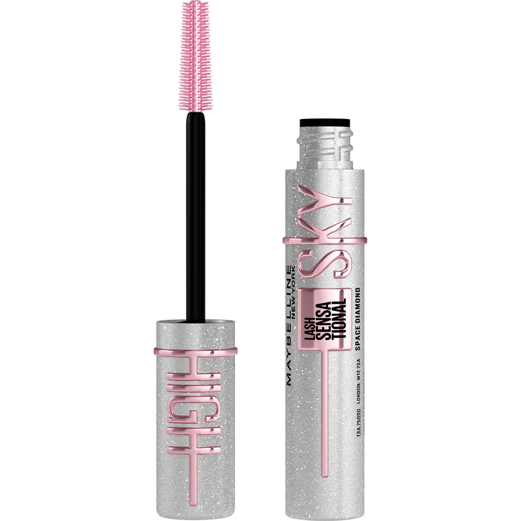 Maybelline New York Lash Sensational Sky High Mascara with Flexible Brush and Bamboo Extract, Extreme Volume and Length for Long and Defined Eyelashes, 5ml, Shade 01, Black