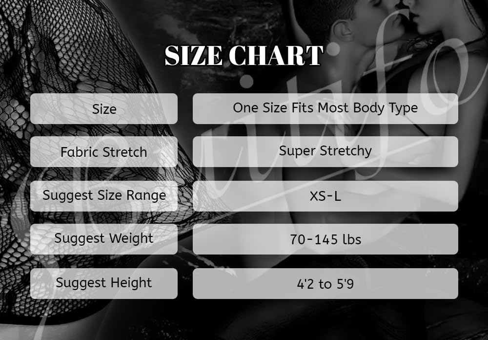 Buitifo mesh bodysuit woman plus size crotchless sexy sleepwear soft lingerie women