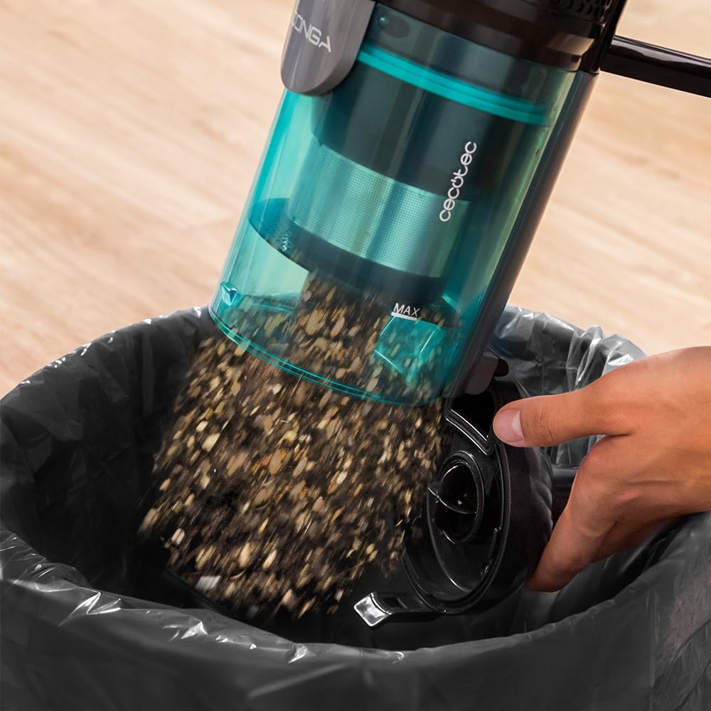 Cecotec Conga Thunderbrush 560 Upright Vacuum Cleaner, 2 in 1, 600 W, Cyclonic Technology, High Efficiency Filter, 6 Metres Radius, Includes 2 Accessories